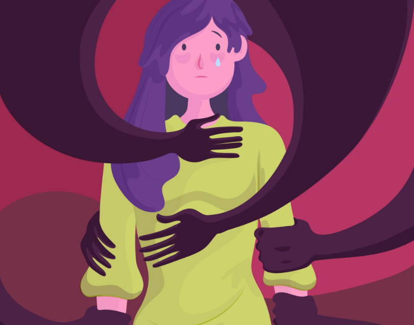 Mulher sofrendo violência